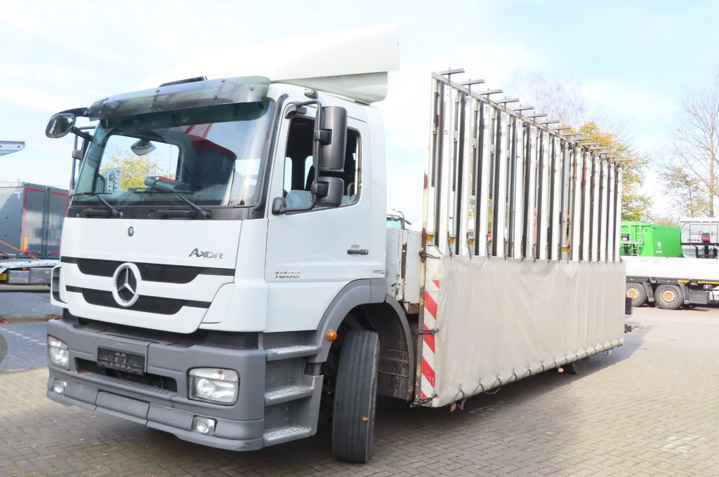 Mercedes-Benz Axor 1833 L - Glastransporter Kran Palfinger - Nákladní automobil valníkový/ Plošinový, Auto s hydraulickou rukou: obrázek 2 Mercedes-Benz Axor 1833 L - Glastransporter Kran Palfinger - Nákladní automobil valníkový/ Plošinový, Auto s hydraulickou rukou: obrázek 2
