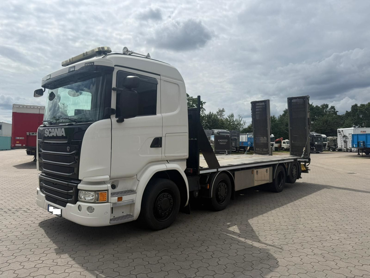 Scania G450 Baumaschinentransporter mit Rampen - Odtahovka: obrázek 2 Scania G450 Baumaschinentransporter mit Rampen - Odtahovka: obrázek 2