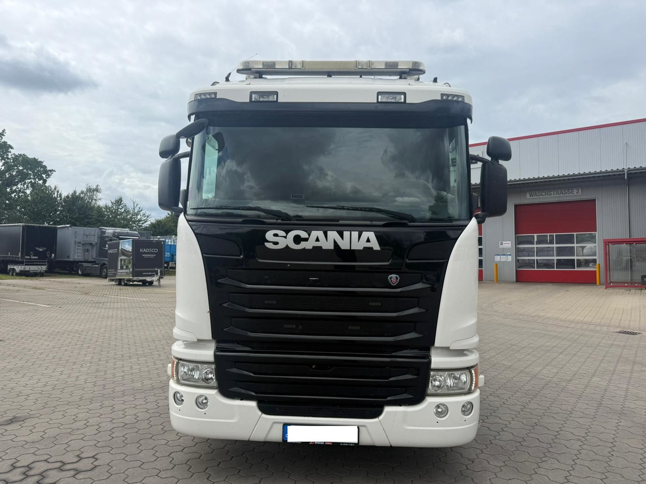 Přepravník automobilů Scania G450 Baumaschinentransporter mit Rampen: obrázek 6