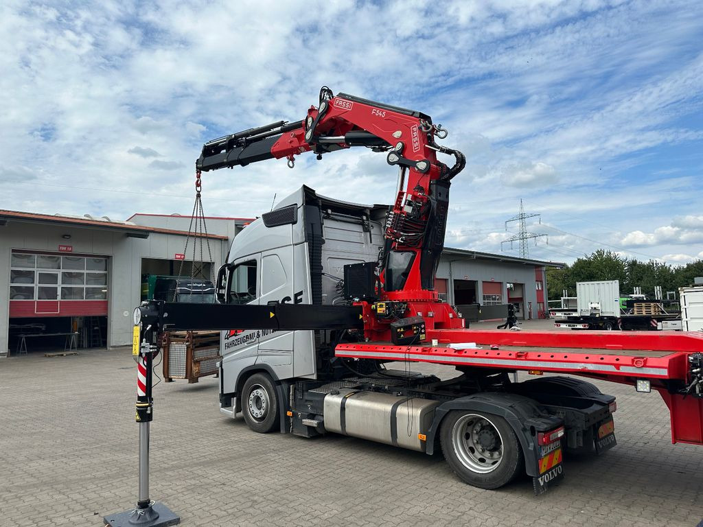 Wiese Stufensattel Tieflader mit Kran Fassi F545 - Návěs valník/ Plato: obrázek 1 Wiese Stufensattel Tieflader mit Kran Fassi F545 - Návěs valník/ Plato: obrázek 1