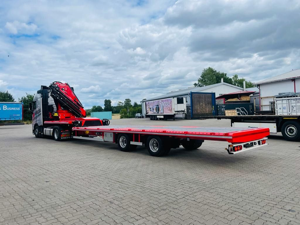Wiese Stufensattel Tieflader mit Kran Fassi F545 - Návěs valník/ Plato: obrázek 4 Wiese Stufensattel Tieflader mit Kran Fassi F545 - Návěs valník/ Plato: obrázek 4