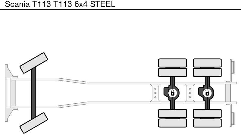 Podvozek s kabinou Scania T113 T113 6x4 STEEL: obrázek 11