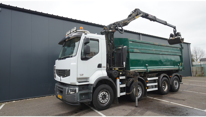 Renault PREMIUM 380 DXI 8X2/6 2 SIDE TIPPER WITH PLFINGER Q 170 Z CRANE.278.200KM - Auto s hydraulickou rukou: obrázek 3 Renault PREMIUM 380 DXI 8X2/6 2 SIDE TIPPER WITH PLFINGER Q 170 Z CRANE.278.200KM - Auto s hydraulickou rukou: obrázek 3