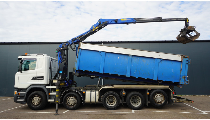 Scania G 490 10X4 CABLE SYSTEM TRUCK WITH PALFINGER Q180Z95TR CRANE - Auto s hydraulickou rukou: obrázek 1 Scania G 490 10X4 CABLE SYSTEM TRUCK WITH PALFINGER Q180Z95TR CRANE - Auto s hydraulickou rukou: obrázek 1
