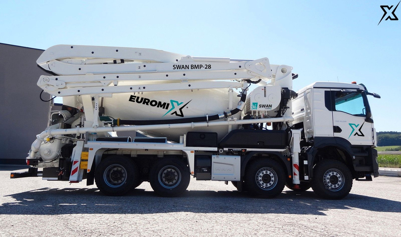 MAN TGS 35.470 BB Fahrmischer Betonpumpe 28m SWAN MAN TGS 35.470 BB Fahrmischer Betonpumpe 28m SWAN - Autodomíchávač: obrázek 1 MAN TGS 35.470 BB Fahrmischer Betonpumpe 28m SWAN MAN TGS 35.470 BB Fahrmischer Betonpumpe 28m SWAN - Autodomíchávač: obrázek 1