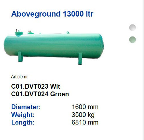 De Visser gastank Propaan/Butaan LPG Gastank 13000 L (6,5 ton) - Gas, Gaz LPG, GPL,Gastank Ø 1600 ID 11.11 - Palivová nádrž: obrázek 5 De Visser gastank Propaan/Butaan LPG Gastank 13000 L (6,5 ton) - Gas, Gaz LPG, GPL,Gastank Ø 1600 ID 11.11 - Palivová nádrž: obrázek 5