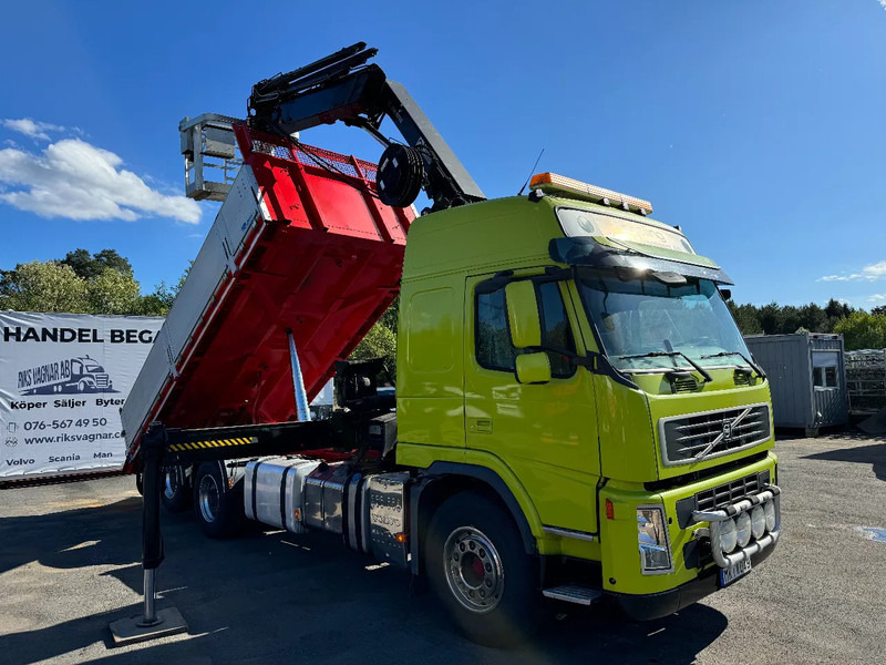 Volvo FM 6x2, Tipper + Crane and Skylift, 2009 - Sklápěč, Auto s hydraulickou rukou: obrázek 1 Volvo FM 6x2, Tipper + Crane and Skylift, 2009 - Sklápěč, Auto s hydraulickou rukou: obrázek 1