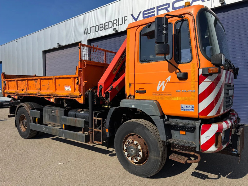 MAN ME18.250 **4x4-TIPPER+PALFINGER PK8500-BELGIAN TRUCK** - Sklápěč, Auto s hydraulickou rukou: obrázek 1 MAN ME18.250 **4x4-TIPPER+PALFINGER PK8500-BELGIAN TRUCK** - Sklápěč, Auto s hydraulickou rukou: obrázek 1