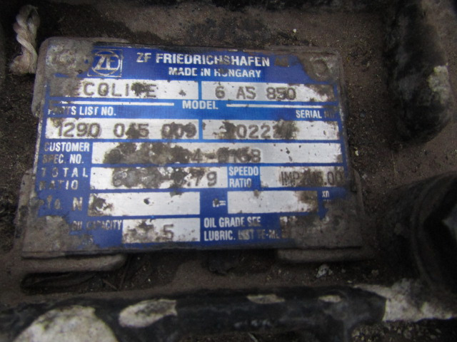 DAF LF 55 ZF 6AS 850 GEARBOX COMPLETE - Převodovka pro Nákladní auto: obrázek 1 DAF LF 55 ZF 6AS 850 GEARBOX COMPLETE - Převodovka pro Nákladní auto: obrázek 1