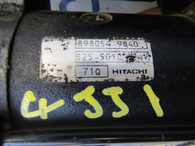 ISUZU NKR/GRAFTER 4JJ1 ENGINE STARTER MOTOR P/NO 898054 / 9840 - Elektrický systém pro Nákladní auto: obrázek 3 ISUZU NKR/GRAFTER 4JJ1 ENGINE STARTER MOTOR P/NO 898054 / 9840 - Elektrický systém pro Nákladní auto: obrázek 3