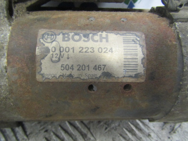 IVECO DAILY 3.0 (FICE 3481C) STARTER MOTOR BOSCH P/NO 0-001223024 - Elektrický systém pro Nákladní auto: obrázek 2 IVECO DAILY 3.0 (FICE 3481C) STARTER MOTOR BOSCH P/NO 0-001223024 - Elektrický systém pro Nákladní auto: obrázek 2