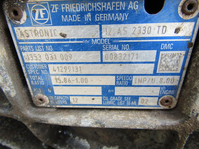 IVECO STRALIS ZF ASTRONIC GEARBOX TYPE 12A5 2330 TD - Převodovka pro Nákladní auto: obrázek 4 IVECO STRALIS ZF ASTRONIC GEARBOX TYPE 12A5 2330 TD - Převodovka pro Nákladní auto: obrázek 4