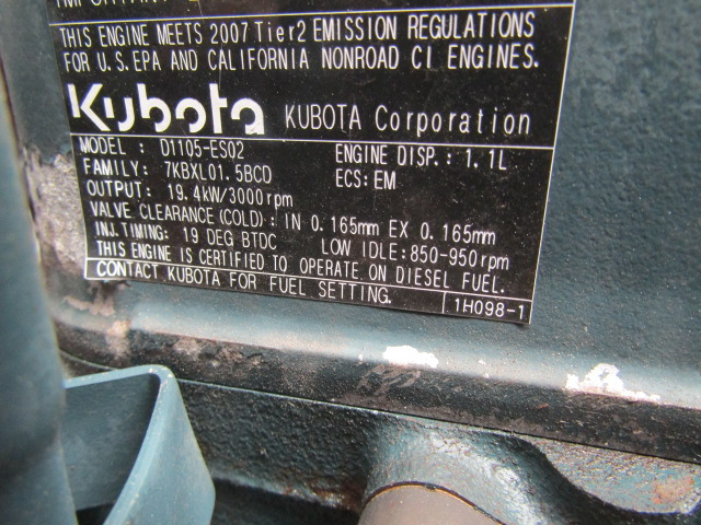 KUBOTA D1105 (THERMOKING ENGINE) TYPE ESO2-19.4 KW - Motor pro Nákladní auto: obrázek 3 KUBOTA D1105 (THERMOKING ENGINE) TYPE ESO2-19.4 KW - Motor pro Nákladní auto: obrázek 3