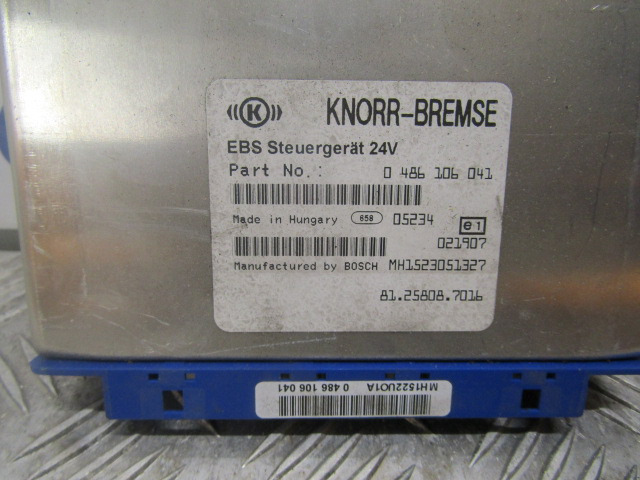 MAN TGA / TGS / TGX EBS ECU 81.25808.7016 - Řídicí blok pro Nákladní auto: obrázek 2 MAN TGA / TGS / TGX EBS ECU 81.25808.7016 - Řídicí blok pro Nákladní auto: obrázek 2