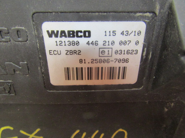 MAN TGX ZBR2 ECU WABCO P/NO 446 210 0070 / MAN P/NO 81.25806.7096 - Řídicí blok pro Nákladní auto: obrázek 2 MAN TGX ZBR2 ECU WABCO P/NO 446 210 0070 / MAN P/NO 81.25806.7096 - Řídicí blok pro Nákladní auto: obrázek 2