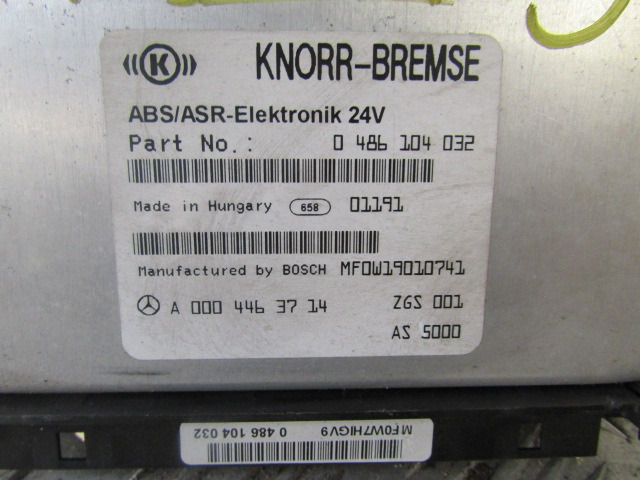 MERCEDES ATEGO ABS / ESR ECU P/NO A000 446 3714 - Řídicí blok pro Nákladní auto: obrázek 2 MERCEDES ATEGO ABS / ESR ECU P/NO A000 446 3714 - Řídicí blok pro Nákladní auto: obrázek 2