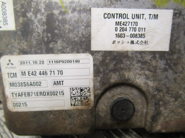 MITSUBISHI FUSO 75C DUONIC TCM CONTROL UNIT P/NO ME427170 - Elektrický systém pro Nákladní auto: obrázek 2 MITSUBISHI FUSO 75C DUONIC TCM CONTROL UNIT P/NO ME427170 - Elektrický systém pro Nákladní auto: obrázek 2