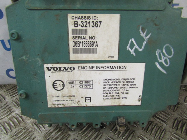 VOLVO FL6 D6B 180 ENGINE ECU O/NO 03161965 – PO3 - Řídicí blok pro Nákladní auto: obrázek 2 VOLVO FL6 D6B 180 ENGINE ECU O/NO 03161965 – PO3 - Řídicí blok pro Nákladní auto: obrázek 2