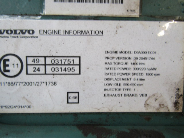 VOLVO FM9 D9A 300 ENGINE ECU EURO 3 - Řídicí blok pro Nákladní auto: obrázek 3 VOLVO FM9 D9A 300 ENGINE ECU EURO 3 - Řídicí blok pro Nákladní auto: obrázek 3