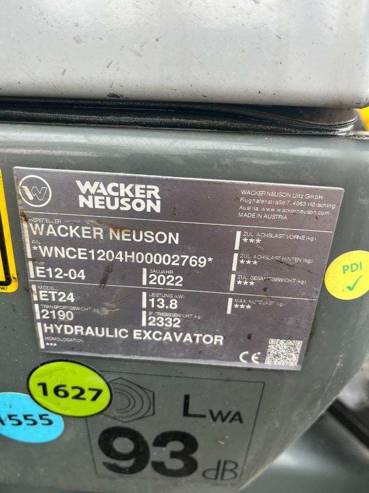 Wacker ET 24 - Mini rýpadlo: obrázek 5 Wacker ET 24 - Mini rýpadlo: obrázek 5