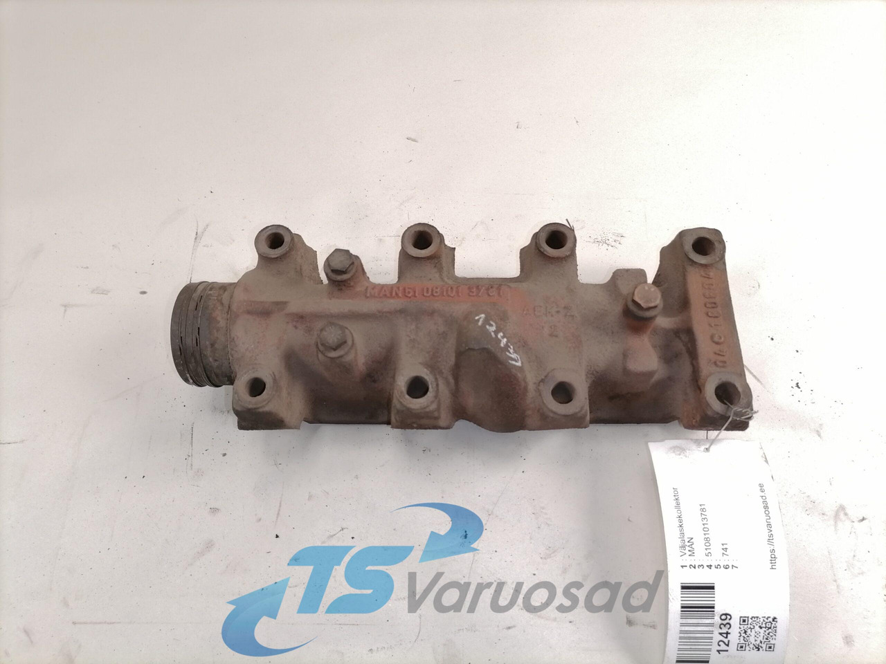 MAN Exhaust mainfold 51081013781 - Výfukový svod pro Nákladní auto: obrázek 1 MAN Exhaust mainfold 51081013781 - Výfukový svod pro Nákladní auto: obrázek 1