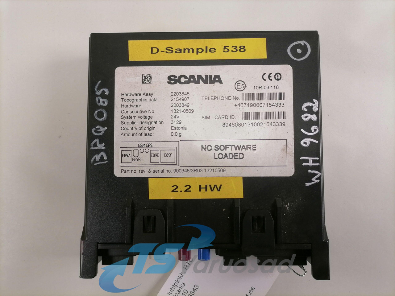 Scania Juhtplokk, RTC 2203848 - Řídicí blok pro Nákladní auto: obrázek 2 Scania Juhtplokk, RTC 2203848 - Řídicí blok pro Nákladní auto: obrázek 2