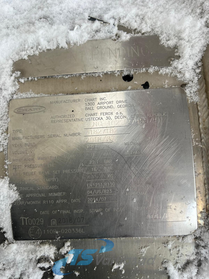 Palivová nádrž pro Nákladní auto Scania Kütusepaak 352L (LNG) 2859387: obrázek 8