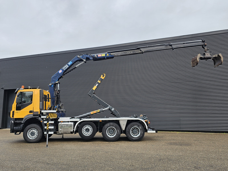 Iveco TRAKKER 380 8X6 / EURO 6 / CRANE + HOOKLIFT - Hákový nosič kontejnerů, Auto s hydraulickou rukou: obrázek 3 Iveco TRAKKER 380 8X6 / EURO 6 / CRANE + HOOKLIFT - Hákový nosič kontejnerů, Auto s hydraulickou rukou: obrázek 3