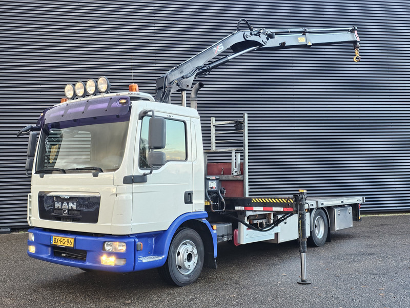 MAN TGL 12.220 / HIAB CRANE / MACHINE TRANSPORT - Auto s hydraulickou rukou: obrázek 1 MAN TGL 12.220 / HIAB CRANE / MACHINE TRANSPORT - Auto s hydraulickou rukou: obrázek 1