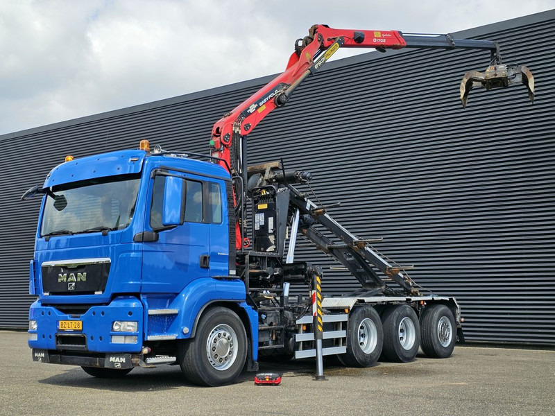 MAN TGS 35.400 / 8x4-4 / CONTAINER SYSTEM / PALFINGER Z CRANE - Nákladní auto - kabelový systém, Auto s hydraulickou rukou: obrázek 1 MAN TGS 35.400 / 8x4-4 / CONTAINER SYSTEM / PALFINGER Z CRANE - Nákladní auto - kabelový systém, Auto s hydraulickou rukou: obrázek 1