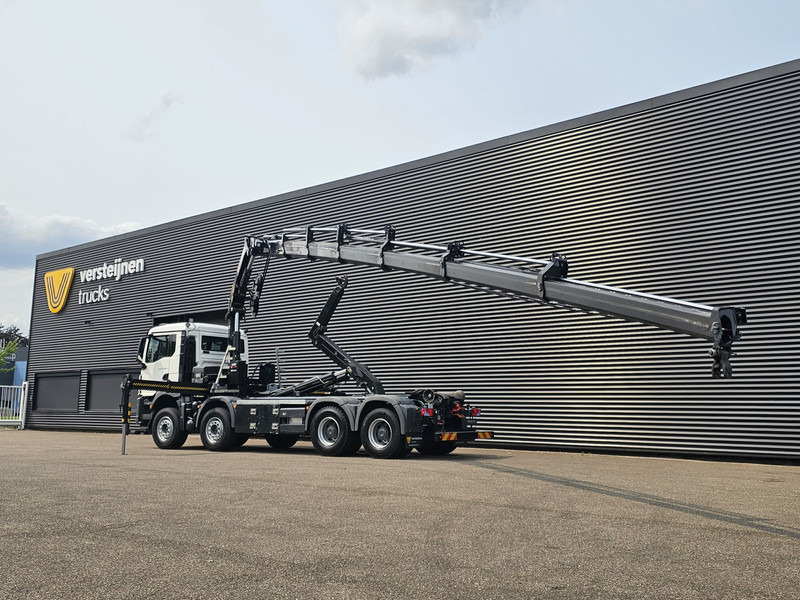 MAN TGS 35.470 8X4 BB / HIAB CRANE + HOOKLIFT - Hákový nosič kontejnerů, Auto s hydraulickou rukou: obrázek 4 MAN TGS 35.470 8X4 BB / HIAB CRANE + HOOKLIFT - Hákový nosič kontejnerů, Auto s hydraulickou rukou: obrázek 4