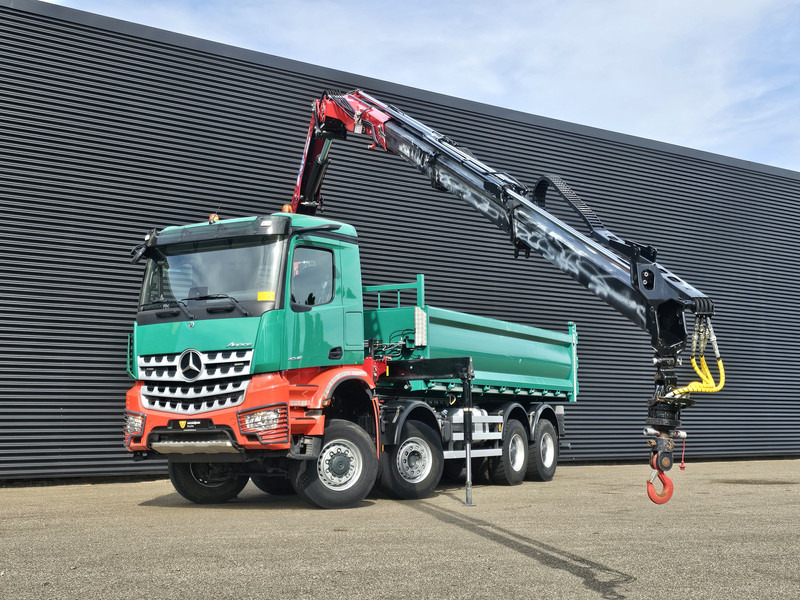 Mercedes-Benz AROCS 4145 / 8X6 / TIPPER + HMF CRANE - Sklápěč, Auto s hydraulickou rukou: obrázek 2 Mercedes-Benz AROCS 4145 / 8X6 / TIPPER + HMF CRANE - Sklápěč, Auto s hydraulickou rukou: obrázek 2