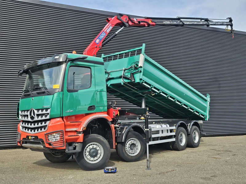 Mercedes-Benz AROCS 4145 / 8X6 / TIPPER + HMF CRANE - Sklápěč, Auto s hydraulickou rukou: obrázek 1 Mercedes-Benz AROCS 4145 / 8X6 / TIPPER + HMF CRANE - Sklápěč, Auto s hydraulickou rukou: obrázek 1