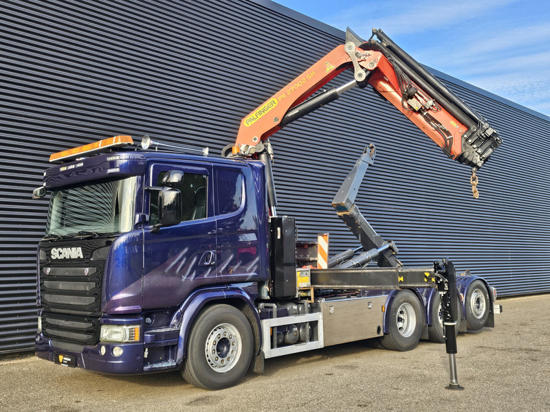 Scania G490 8x4*4 / PALFINGER CRANE + HOOKLIFT - Hákový nosič kontejnerů, Auto s hydraulickou rukou: obrázek 4 Scania G490 8x4*4 / PALFINGER CRANE + HOOKLIFT - Hákový nosič kontejnerů, Auto s hydraulickou rukou: obrázek 4