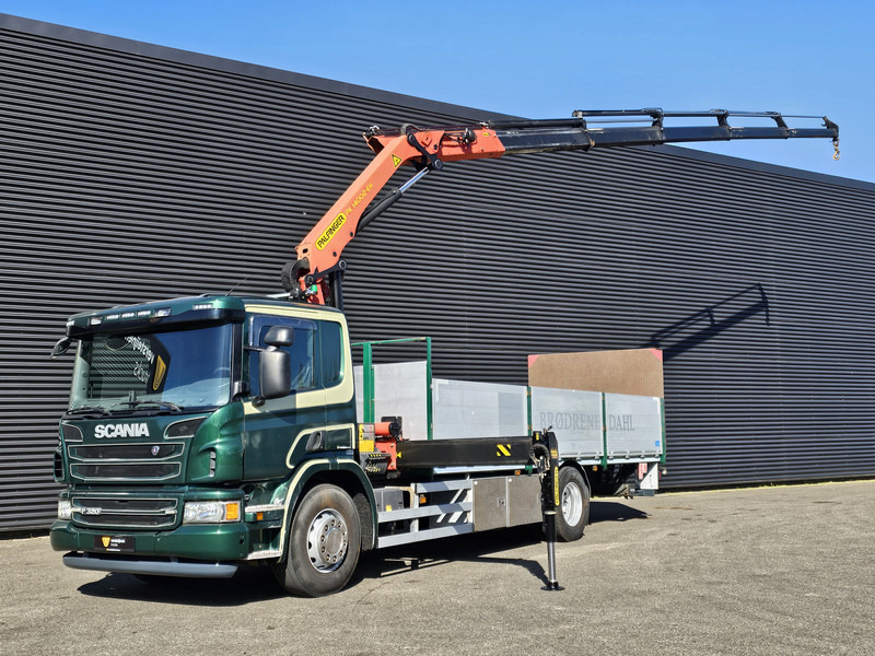 Scania P320 4x2 / PALFINGER PK14002 / CRANE/KRAN - Nákladní automobil valníkový/ Plošinový, Auto s hydraulickou rukou: obrázek 1 Scania P320 4x2 / PALFINGER PK14002 / CRANE/KRAN - Nákladní automobil valníkový/ Plošinový, Auto s hydraulickou rukou: obrázek 1