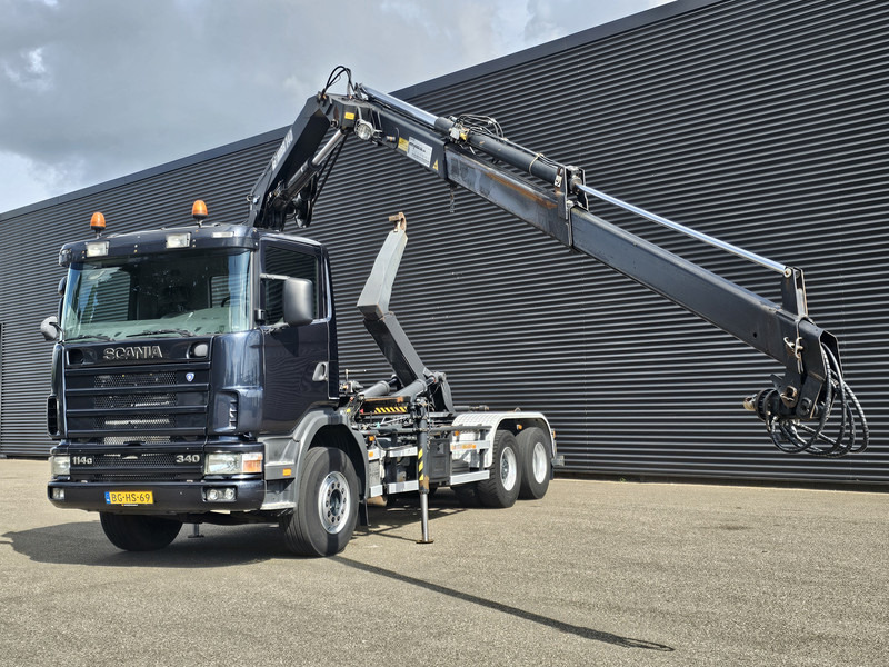 Scania R114.340 6x2 / HIAB CRANE + 25T HOOKLIFT - Hákový nosič kontejnerů, Auto s hydraulickou rukou: obrázek 2 Scania R114.340 6x2 / HIAB CRANE + 25T HOOKLIFT - Hákový nosič kontejnerů, Auto s hydraulickou rukou: obrázek 2