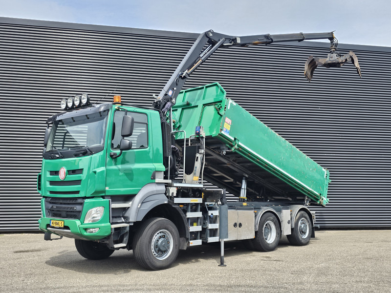 Tatra T158/II 6X6 / HMF Z CRANE + 2 SIDE TIPPER - Sklápěč, Auto s hydraulickou rukou: obrázek 1 Tatra T158/II 6X6 / HMF Z CRANE + 2 SIDE TIPPER - Sklápěč, Auto s hydraulickou rukou: obrázek 1