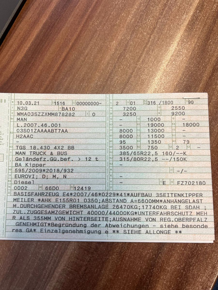 MAN 18.430 4X2 Meiller 3. Seitenkipper Top Zustand - Sklápěč: obrázek 2 MAN 18.430 4X2 Meiller 3. Seitenkipper Top Zustand - Sklápěč: obrázek 2