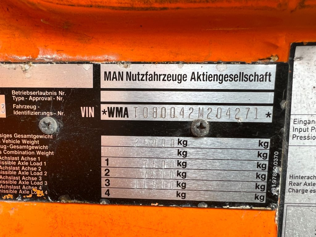 MAN 26.293 6X2 Motor & Getriebe gut MAN 26.293 6X2 Motor & Getriebe gut - Podvozek s kabinou: obrázek 2 MAN 26.293 6X2 Motor & Getriebe gut MAN 26.293 6X2 Motor & Getriebe gut - Podvozek s kabinou: obrázek 2
