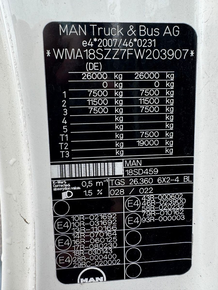 Sklápěč MAN 26.360 TGS Pafinger PK12002 Glaskipper 2 Trennw.: obrázek 15