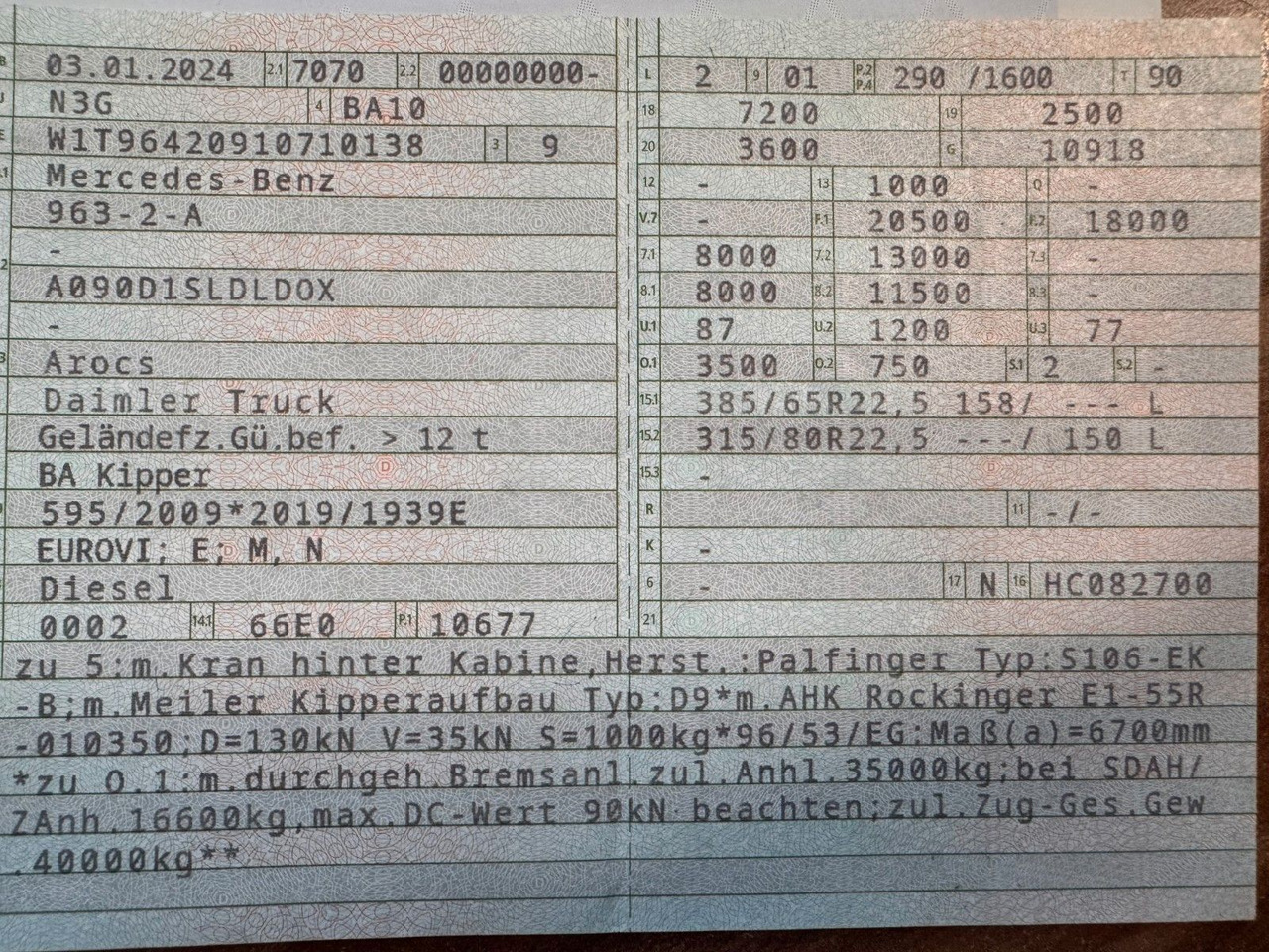 Mercedes-Benz 1840 2140 4X2 Kipper % Kran mit Funk Top Zust. - Sklápěč: obrázek 2 Mercedes-Benz 1840 2140 4X2 Kipper % Kran mit Funk Top Zust. - Sklápěč: obrázek 2