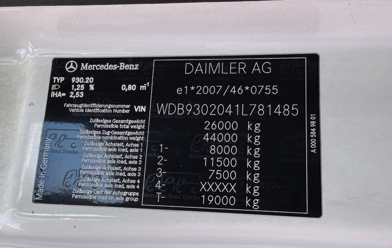 Mercedes-Benz 2541 6X2 Pritsche mit Kran Atlas 135 E2 Funk - Auto s hydraulickou rukou: obrázek 2 Mercedes-Benz 2541 6X2 Pritsche mit Kran Atlas 135 E2 Funk - Auto s hydraulickou rukou: obrázek 2