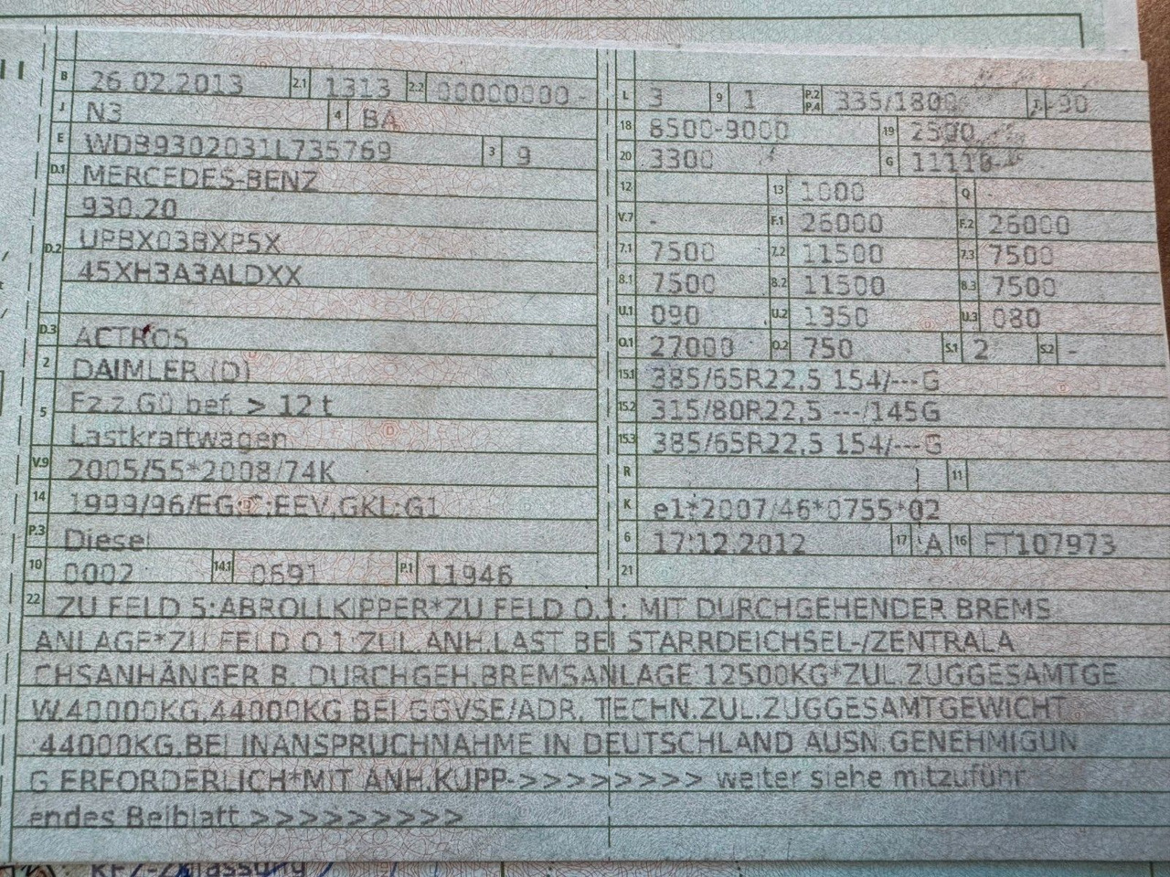 Mercedes-Benz 2546 6X2 Klima Meiller RK 20.65 - Hákový nosič kontejnerů: obrázek 2 Mercedes-Benz 2546 6X2 Klima Meiller RK 20.65 - Hákový nosič kontejnerů: obrázek 2