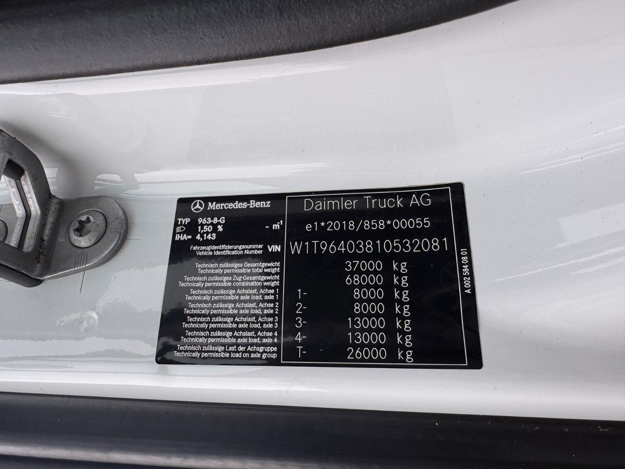 Mercedes-Benz 3748 8X4 Meiller Abroller mit Funk Top  Zustand - Hákový nosič kontejnerů: obrázek 3 Mercedes-Benz 3748 8X4 Meiller Abroller mit Funk Top  Zustand - Hákový nosič kontejnerů: obrázek 3