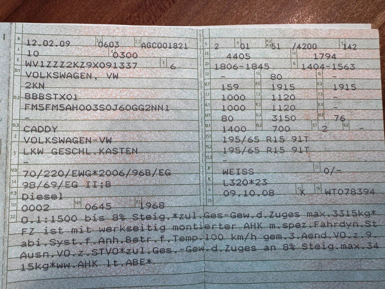 Volkswagen Caddy 69 PS Diesel - Malá dodávka: obrázek 2 Volkswagen Caddy 69 PS Diesel - Malá dodávka: obrázek 2