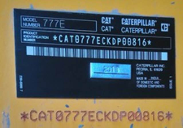 CAT 777E - Pevný dempr: obrázek 5 CAT 777E - Pevný dempr: obrázek 5
