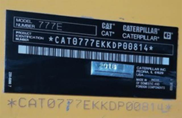 CAT 777E - Pevný dempr: obrázek 4 CAT 777E - Pevný dempr: obrázek 4