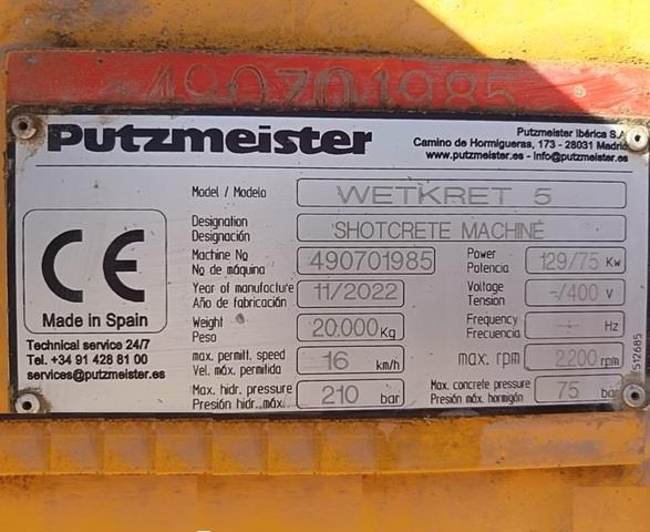Putzmeister WETKRET5 - Autočerpadlo: obrázek 5 Putzmeister WETKRET5 - Autočerpadlo: obrázek 5