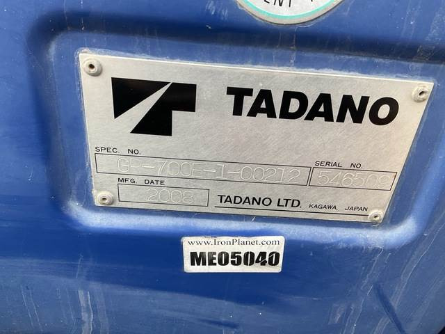 Tadano GR700EX - Terénní jeřáb: obrázek 5 Tadano GR700EX - Terénní jeřáb: obrázek 5