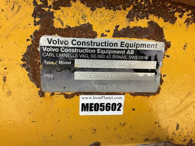 Volvo A40F - Kloubový sklápěč: obrázek 5 Volvo A40F - Kloubový sklápěč: obrázek 5